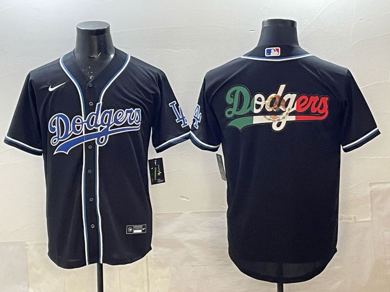 Men 2025 Nike Los Angeles Dodgers Blank Black MLB Jersey style 004->los angeles dodgers->MLB Jersey